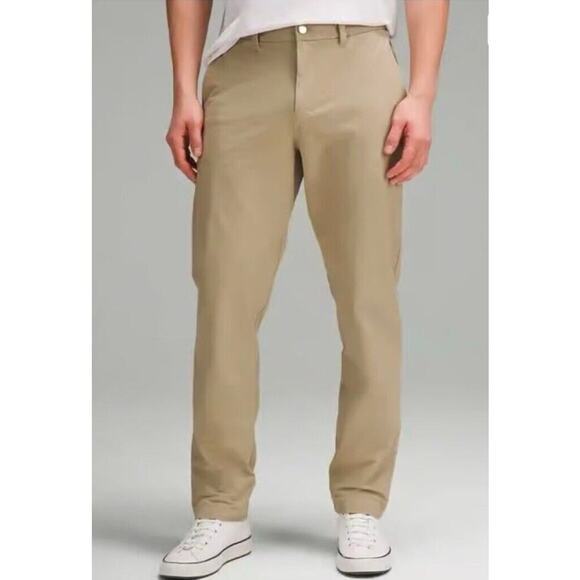 Lululemon ABC Classic-Fit 5 Pocket Pant Khaki Tan Warpstreme 38 x 33 - Picture 8 of 8